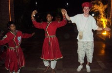 One evening when we were taking out to visit a market, we came across these young lads dancing for donations. Well I couldn't help but get in on the act.