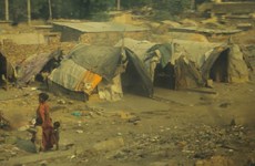 The poverty and depravity in societies is appalling, just look at this place a long the railway line. No refuse system, no proper living facilities, not sure about water or electric.